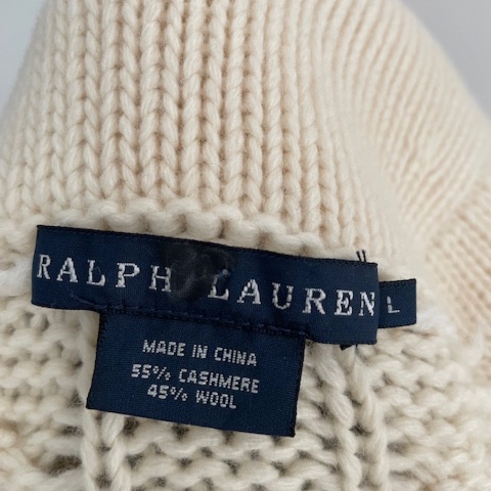 Ralph Lauren Vintage Cable Shawl Collar Cardigan - Picture 7 of 8